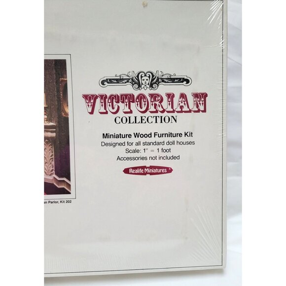 Scientific Models Miniature Dollhouse Wood Victorian Parlor Furniture Kit 202 - Picture 2 of 8